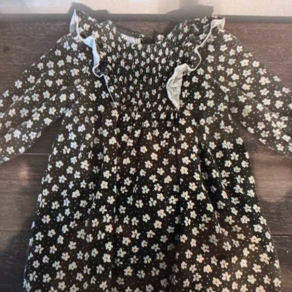 Floral Black and White Kids Top - Picture 3 of 3